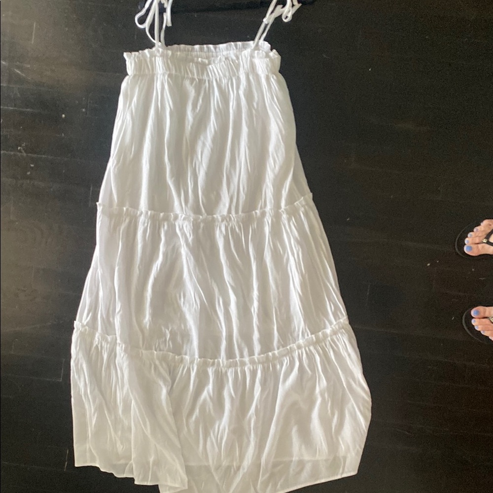 BTFBM White Tiered Maxi Dress